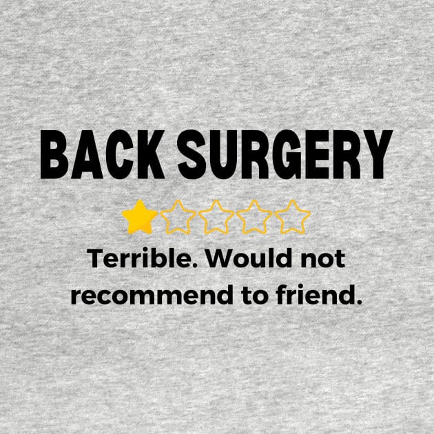 Back Surgery Get Get Well Soon Recovery Gift by Haperus Apparel